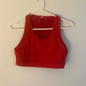 Red Fabletics Sports Bra